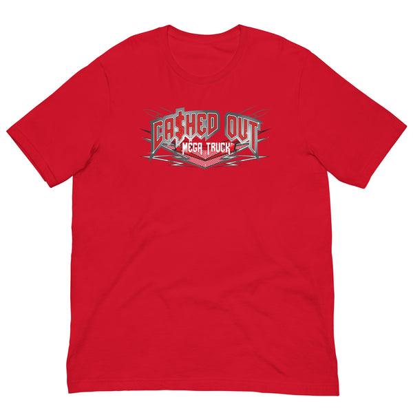 Ca$hed Out Tee- Red/Charcoal