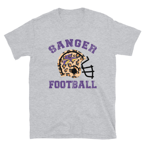 Sanger Leopard Football Tee