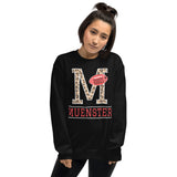 Muenster Distressed Football Crewneck Sweatshirt
