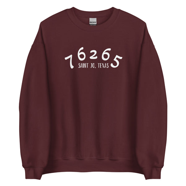 What's Your Zip Crewneck 76265