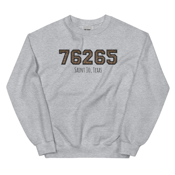 Leopard Zip Code Crewneck 76265